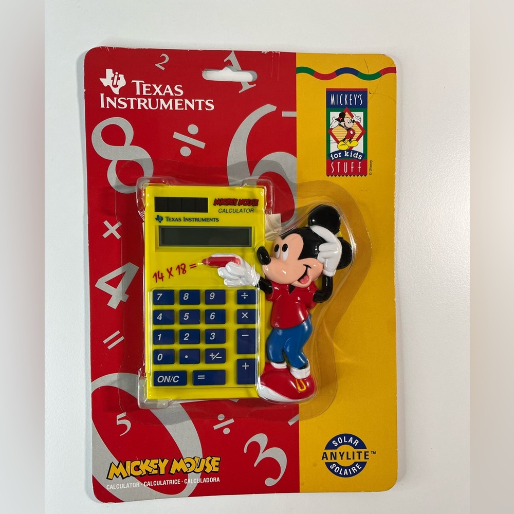 Vintage Texas Instruments Mickey Mouse Calculator